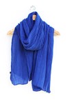 PLAIN SOFT SCARF - elec blue